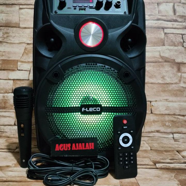 Murah Banget--✅Cod Speaker bluetooth karaoke 8,5inch bonus mic / speaker fleco f955c f955d /speaker 