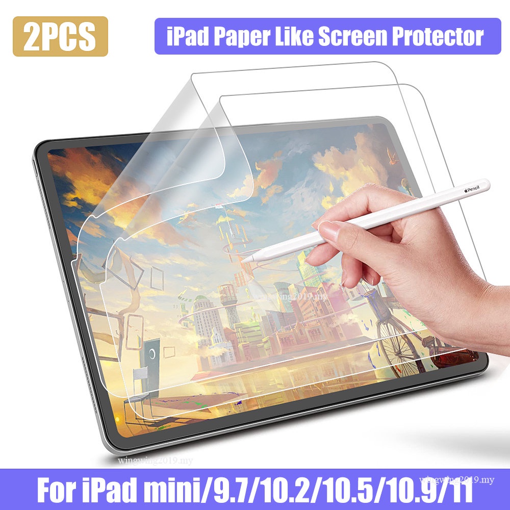 2pcs Pelindung Layar iPad 9.7 Air 2 3 4 5 10.5 10.9 2021 Pro 11 10.2 7th 8th 9th Gen mini 1 2 3 4 5 6