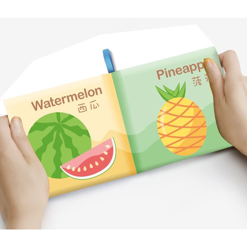 MD - KEOLA Buku Bantal Bayi/ Mainan Edukasi Bayi Softbook/ Buku kain Bayi/ Cloth Book