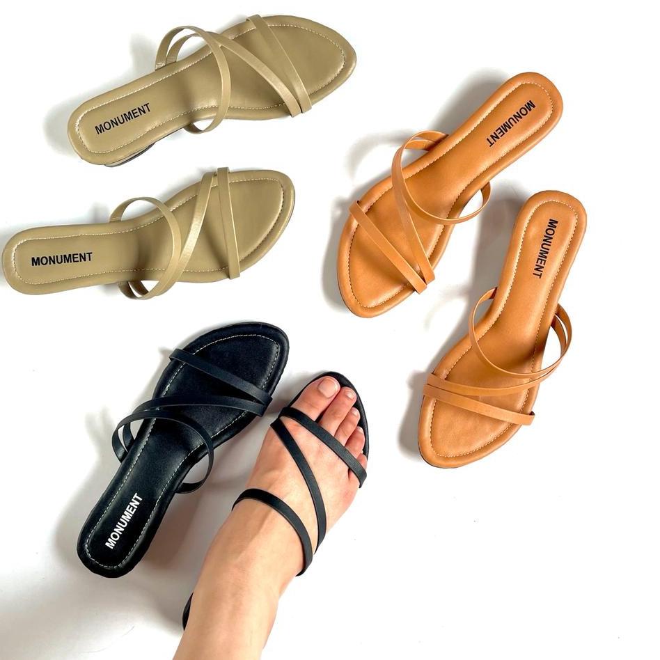 Bagus Banget.. Alena - Sandal Wanita Hak 2cm/Sandal Heel Tali/ Sandal Hak 2cm Terbaru/ Sandal Wanita