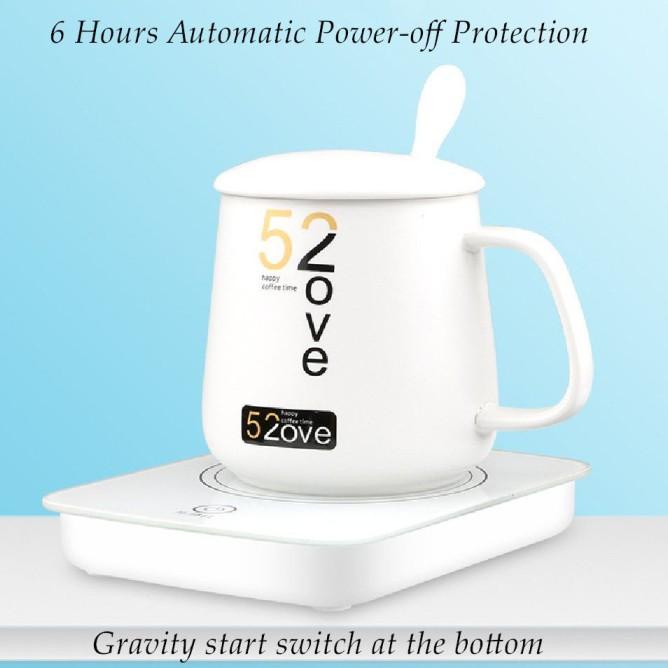 Tatakan Gelas Pemanas Suhu Konstan Portabel Tahan Air Power-Off