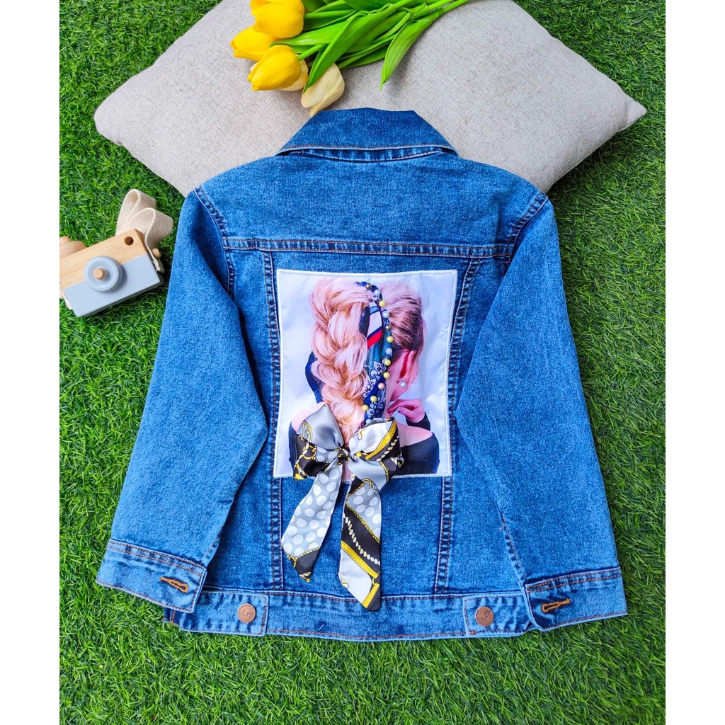 Jaket Jeans Anak Perempuan Motif 2th-15th