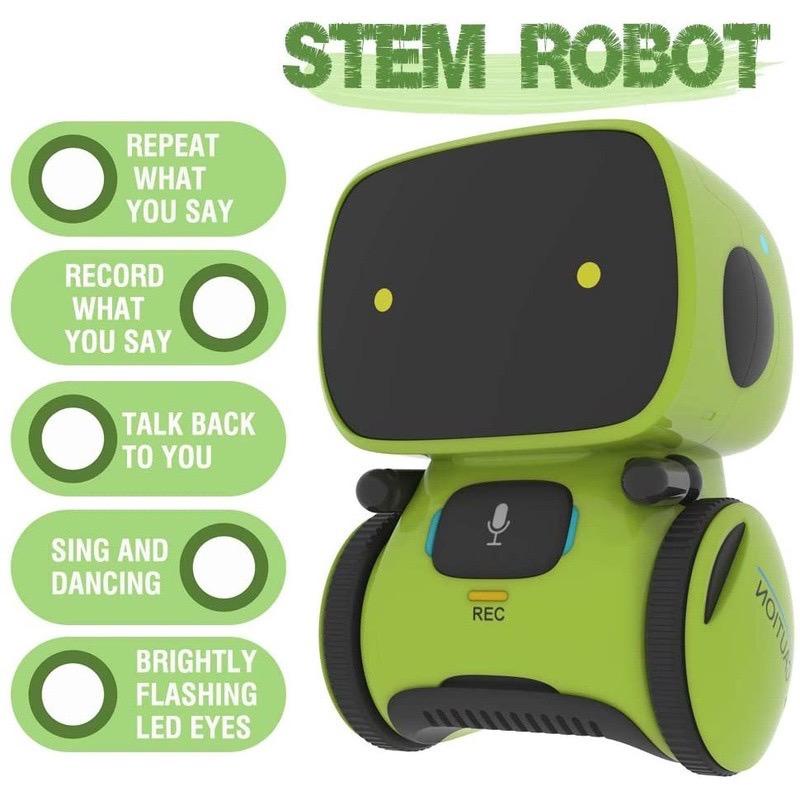 AT SMART ROBOT Mainan Robot Pintar Interaktif Elektrik Sensor Sentuh + Suara + Menyanyi + Dan Menari Untuk Anak