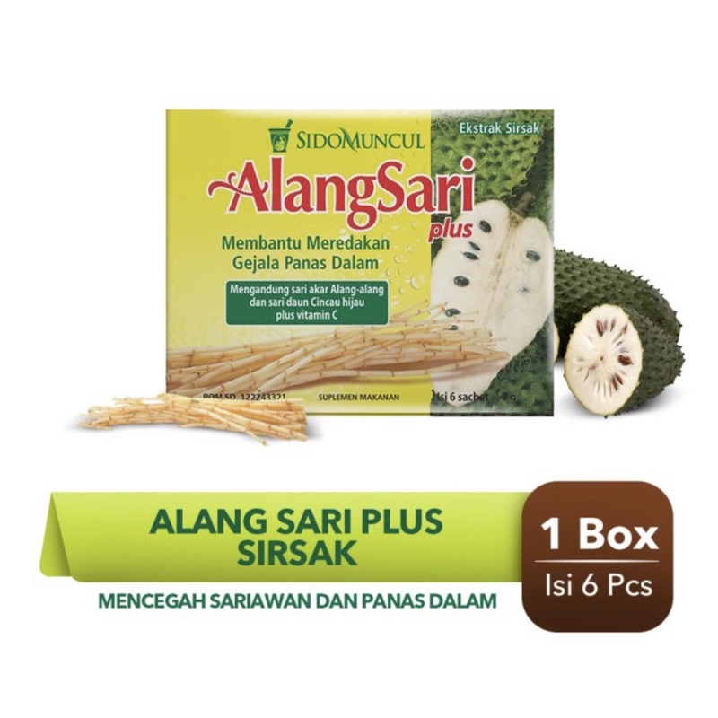 Sidomuncul alangsari plus sirsak ( meredakan panas dalam )