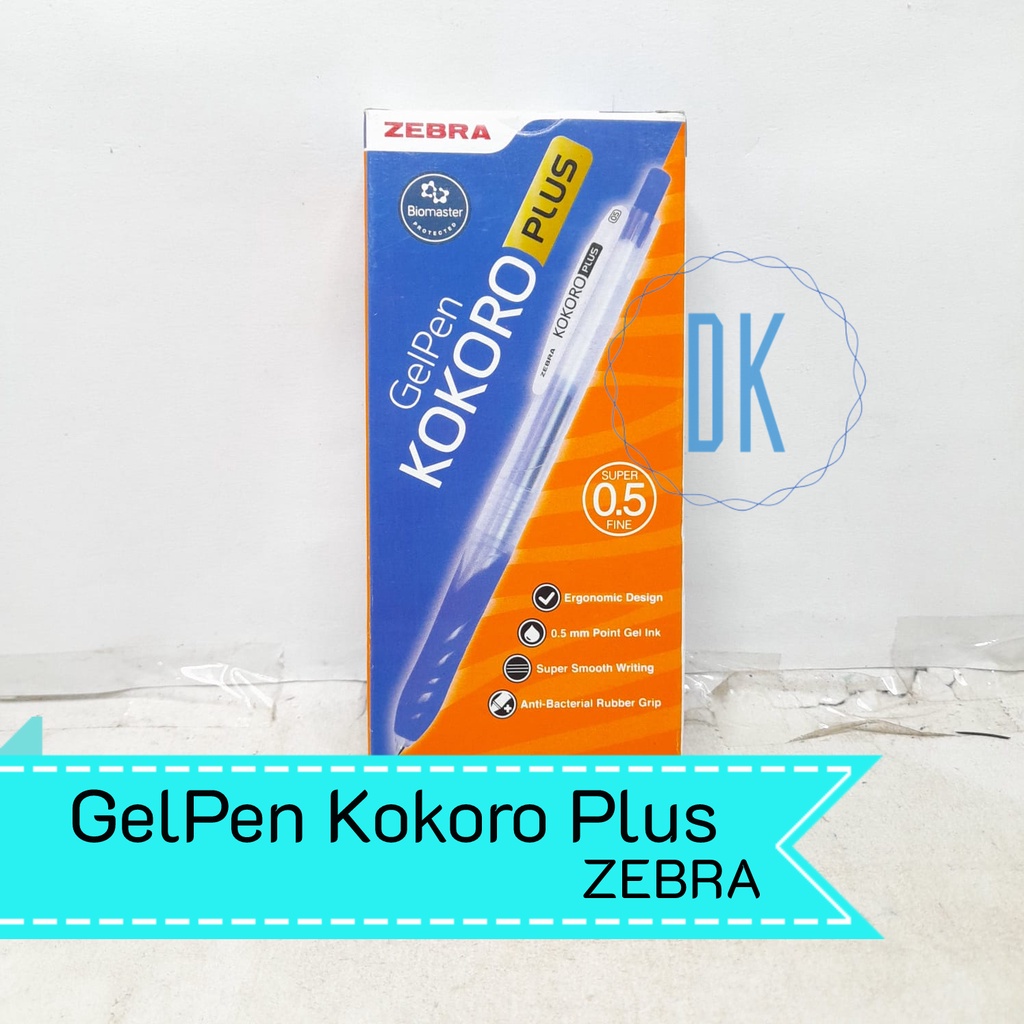 

Pulpen Kokoro Plus Zebra 0.5mm Gel Pen