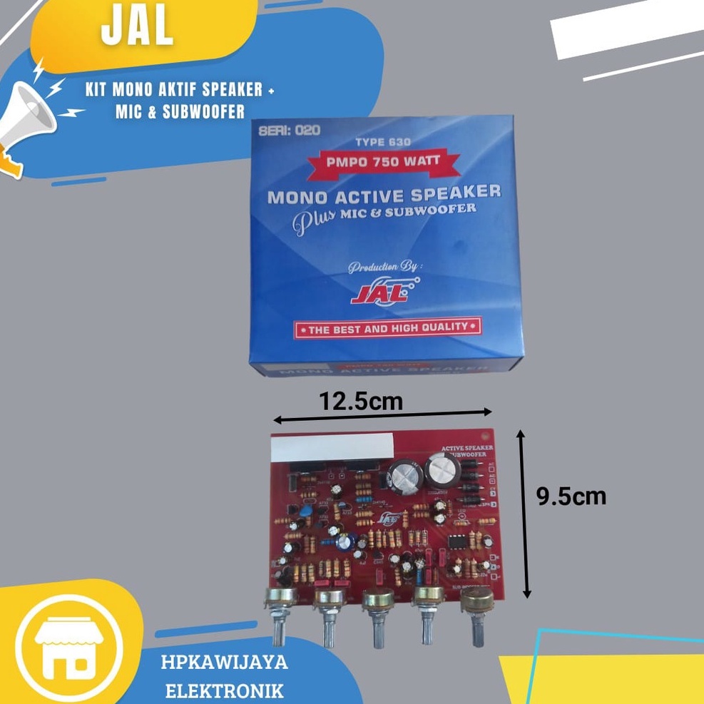 JAL KIT MONO ACTIVE SPEAKER + MIC + SUB Kit speaker aktif mono