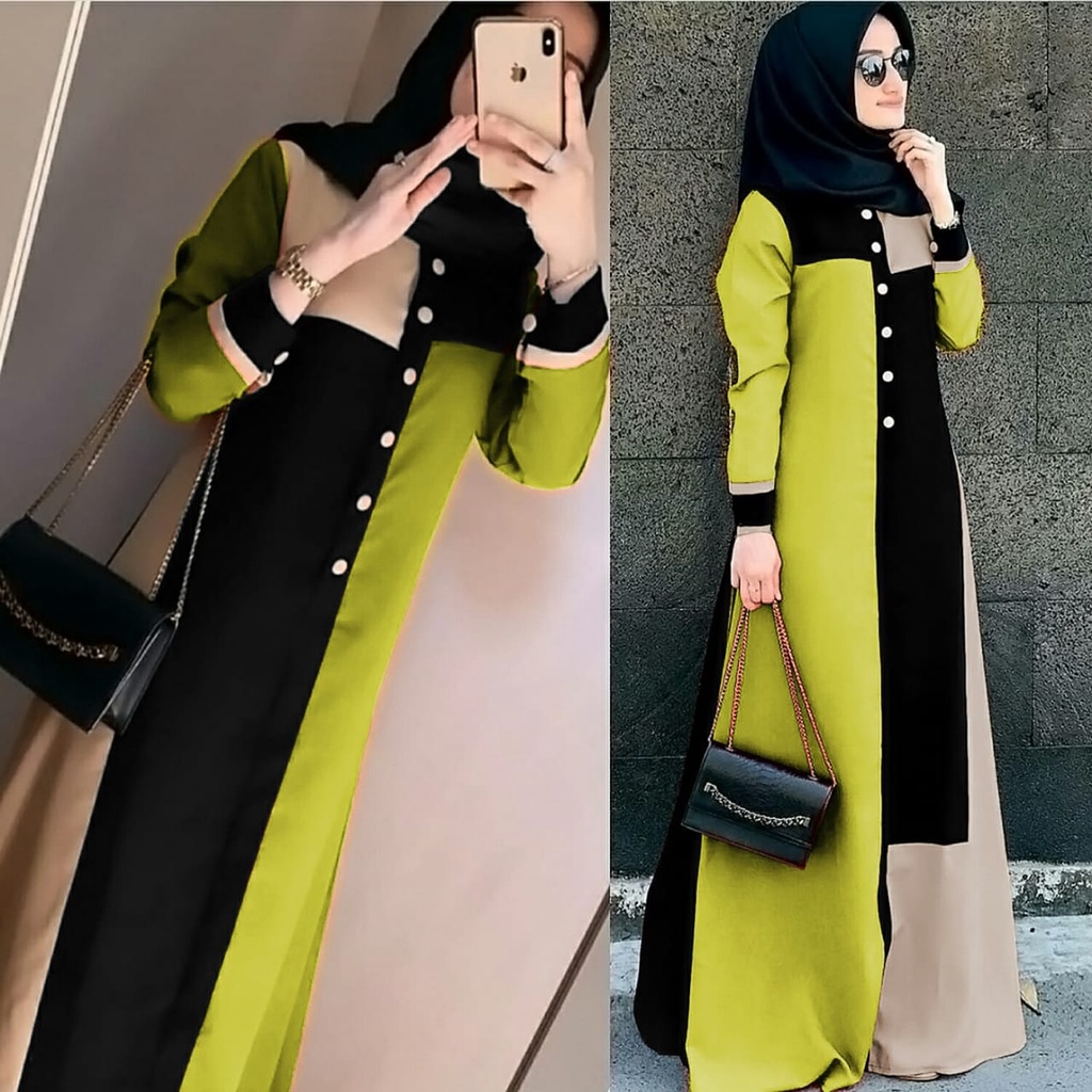Gamis Remaja Muslim Busui  Dress Moscrepe Premium