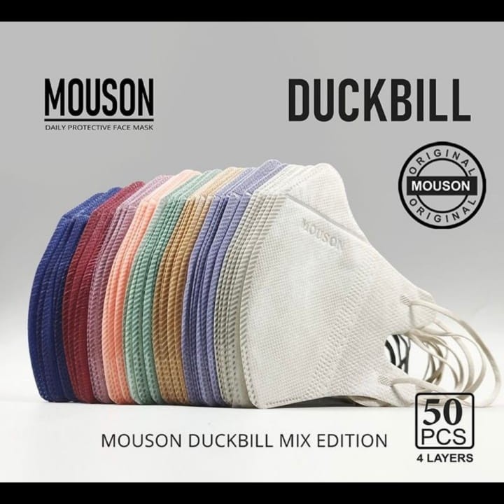 MASKER DUCKBILL Duckbil MIX WARNA YNB Y&amp;B GRADATION GRADASI careion Series isi 50pcs mouson alkindo Earloop isi 50 pcs