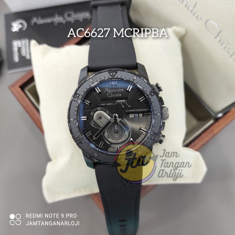 New Alexandre Christie AC 6627 Jam Tangan Pria AC6627 Original MCRIPBA Black