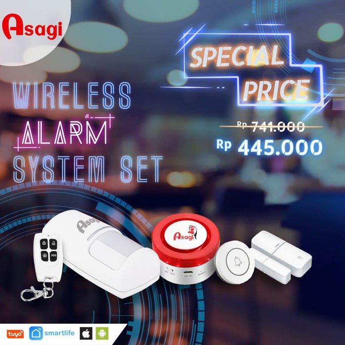 Asagi Wireless Alarm System Set/Smart Sirene Smart Home