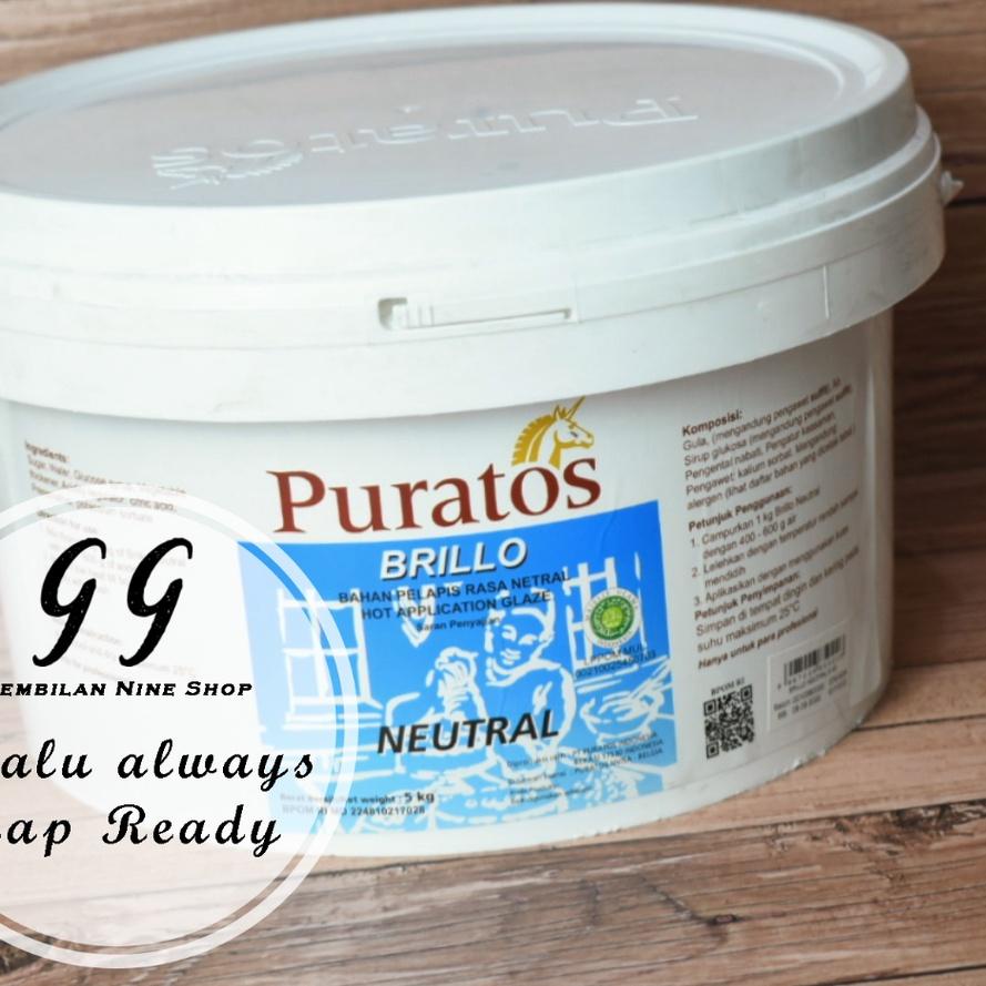 

✨STAR✨ PURATOS 500 Gram Glazing NEUTRAL GEL Bening Netral Glaze BRILLO Purratos Brilo Halal !!