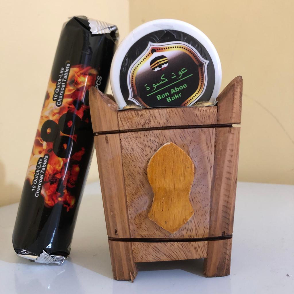 Paket MAbkharat Prapen Kayu Mini OUD KISWAH