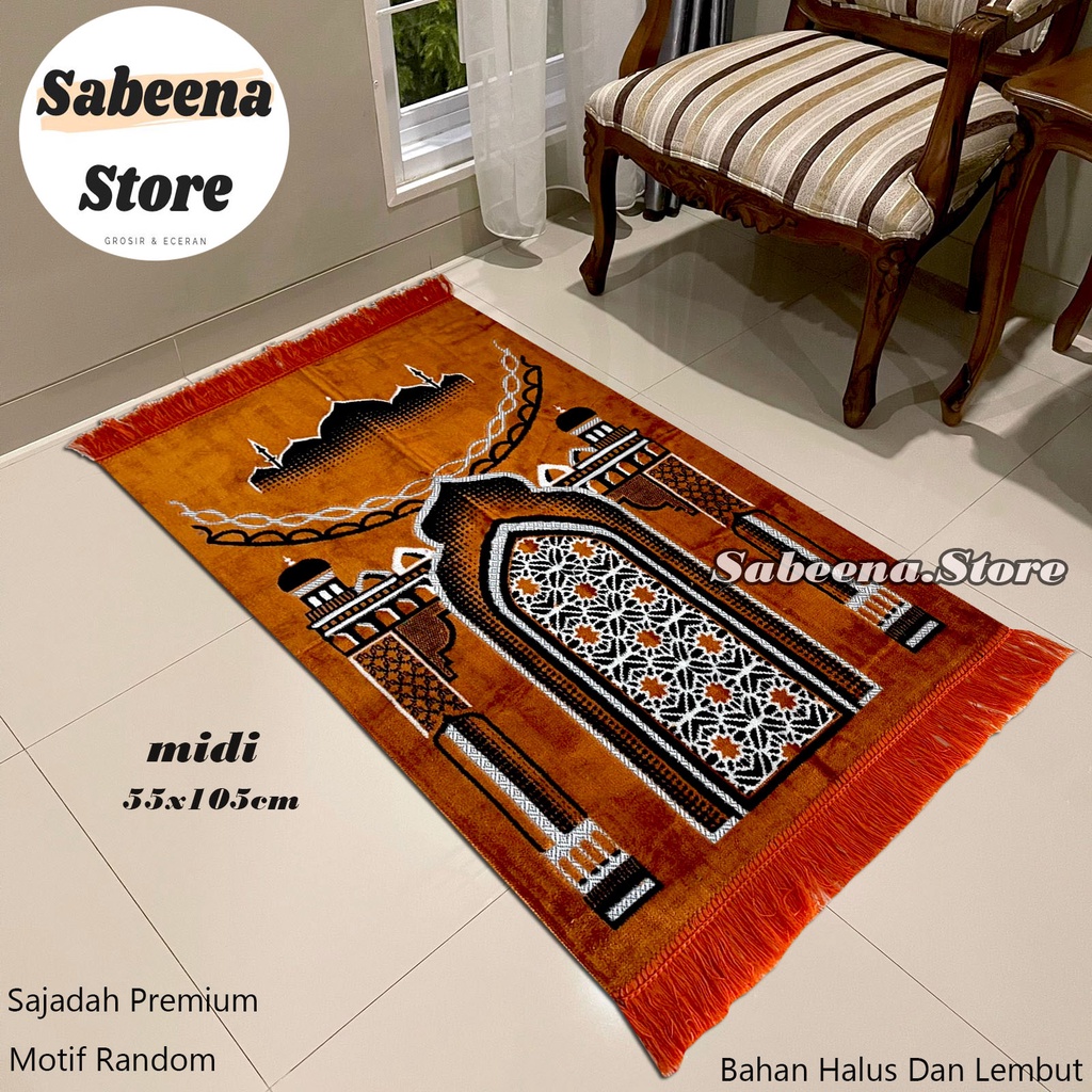 Sajadah Dewasa Tebal Ukuran 55 cm x 110cm Sejadah Solat Dewasa Perlengkapan Shalat Sajadah Turki Sajadah Impor By Sabeena Store