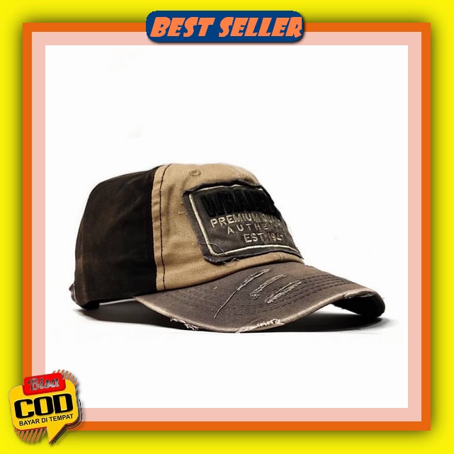 Topi Baseball Hat Damage Ripped Sobek Ny New York Grade Original, Topi Bisbol Mlb Nba Cap Loreng Cam