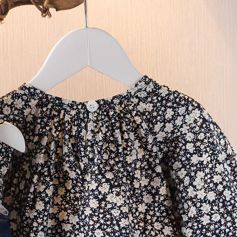 【 Baru Datang 】(0-3Tahun) QZ-108 Dress lucu rumbai lengan panjang