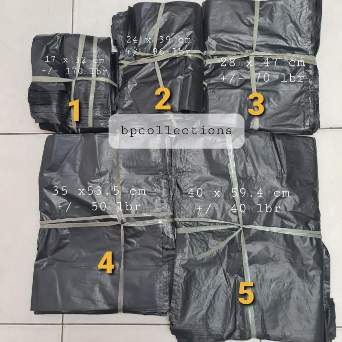 

PLASTIK HD LOS HITAM KANTONG KRESEK KILOAN 17 24 28 35 40 cm ECER