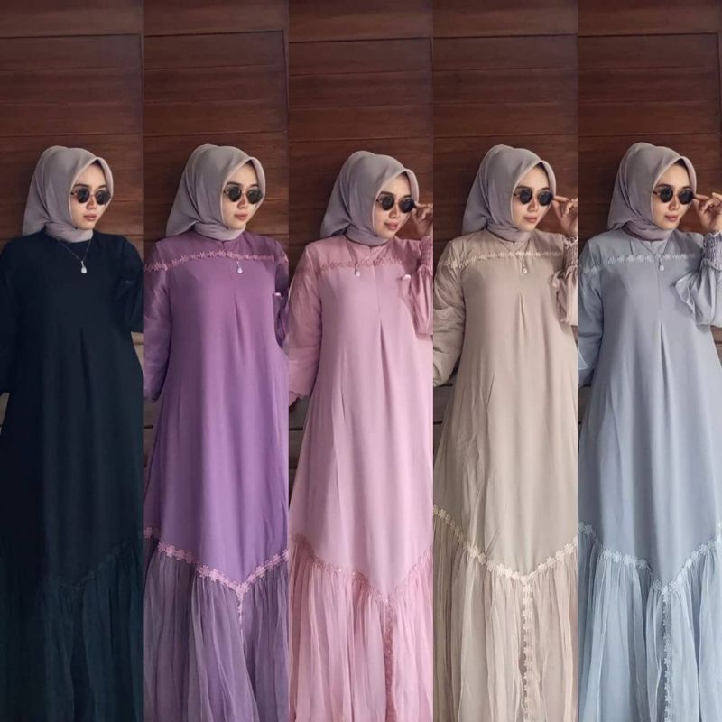 RA_ BROKAT DAVINA / GAMIS PESTA / GAMIS BROKAT TERBARU / GAMIS ALHAYA / GAMIS PREMIUM