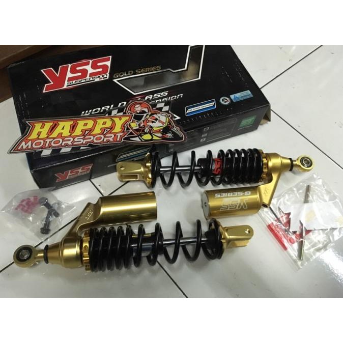 PRODUK- SHOK BELAKANG TABUNG ATAS YSS GPLUS GOLD NEW YAMAHA NMAX155 BLACK GOLD .