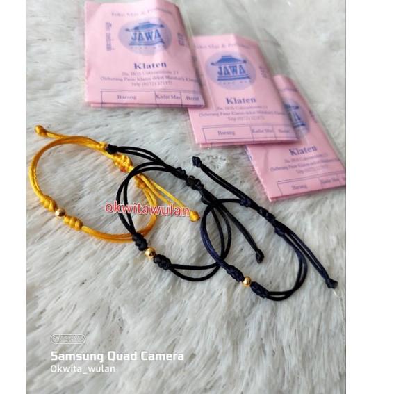 Stok Terbatas gelang tali emas 0,1gram "semar jawa"