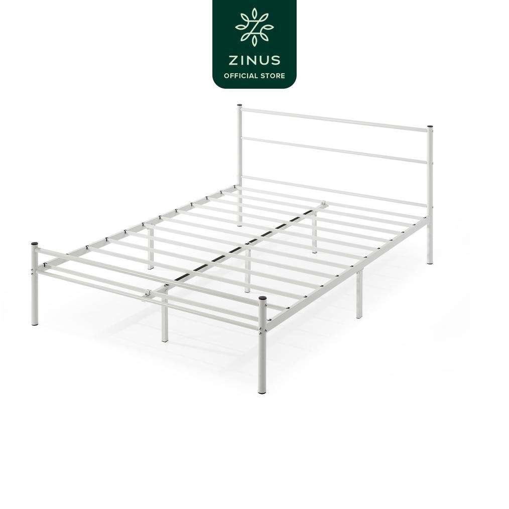 TEMPAT TIDUR DIPAN SANDARAN ZINUS GERALDINE / WARNA PUTIH / BESI / DIY / BED IN A BOX TERLARISSSS...