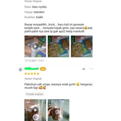 

Dijual--Keripik Pare Kripik Pare Keripik Renyah Camilan Enak 100 gram