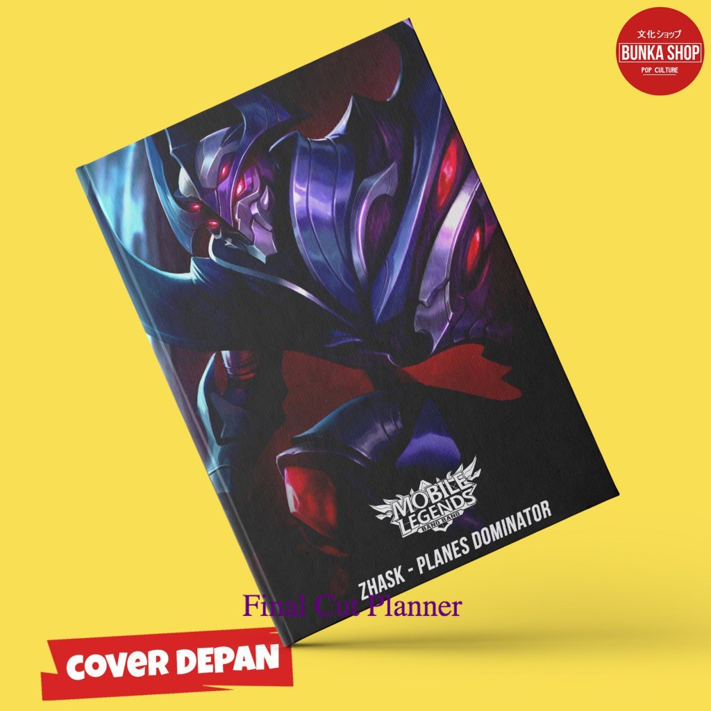 

Note Book Game Mobile Legends Zhask Dominator Hardcover A5 Buku Tulis Catatan Murah .