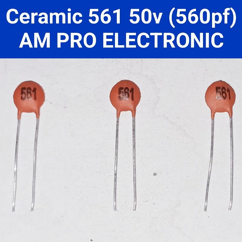 Ceramic 560pf 50v 561 Kapasitor Keramik 560 pf Capacitor