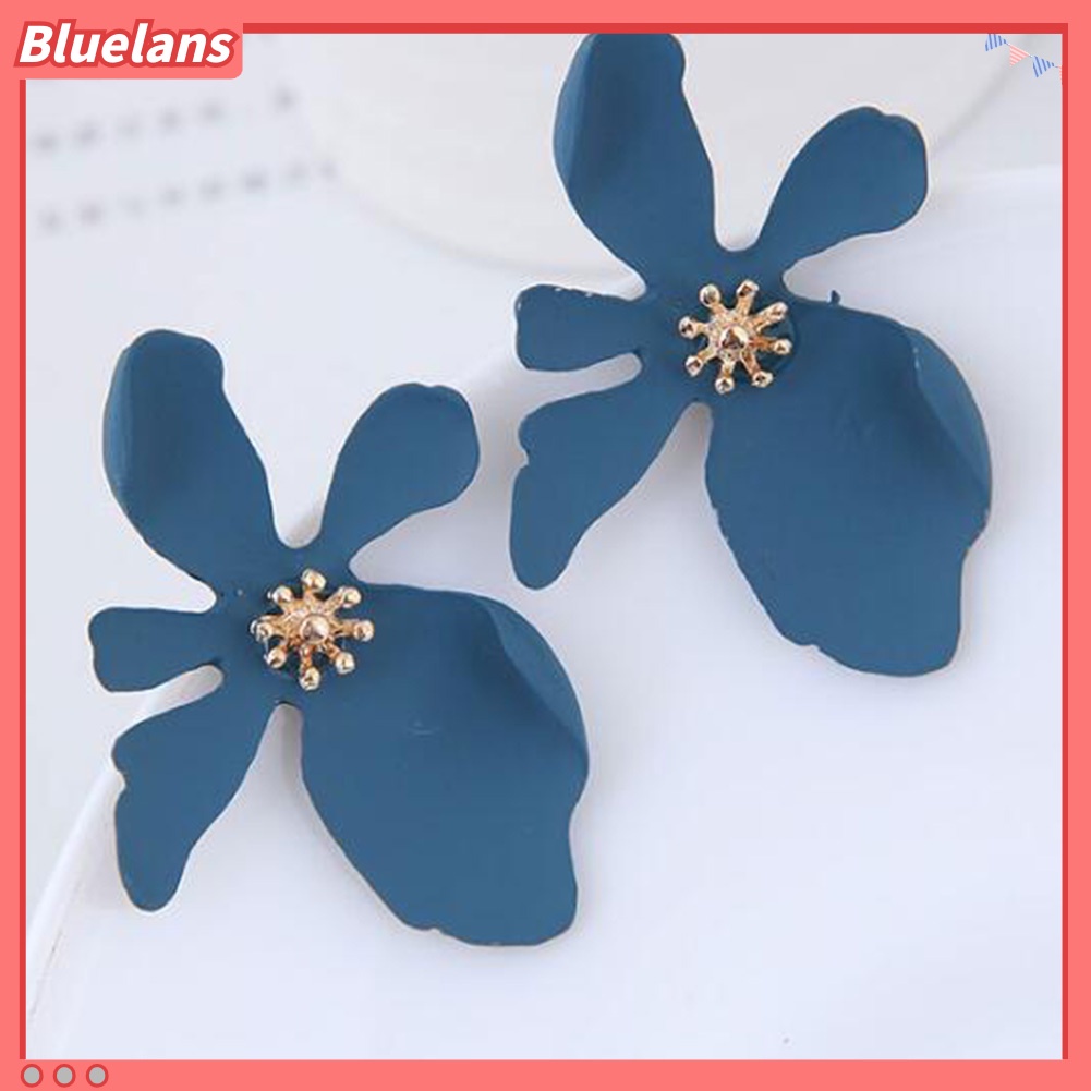 Bluelans Anting Stud Bentuk Bunga Daisy Bahan Metal Untuk Wanita