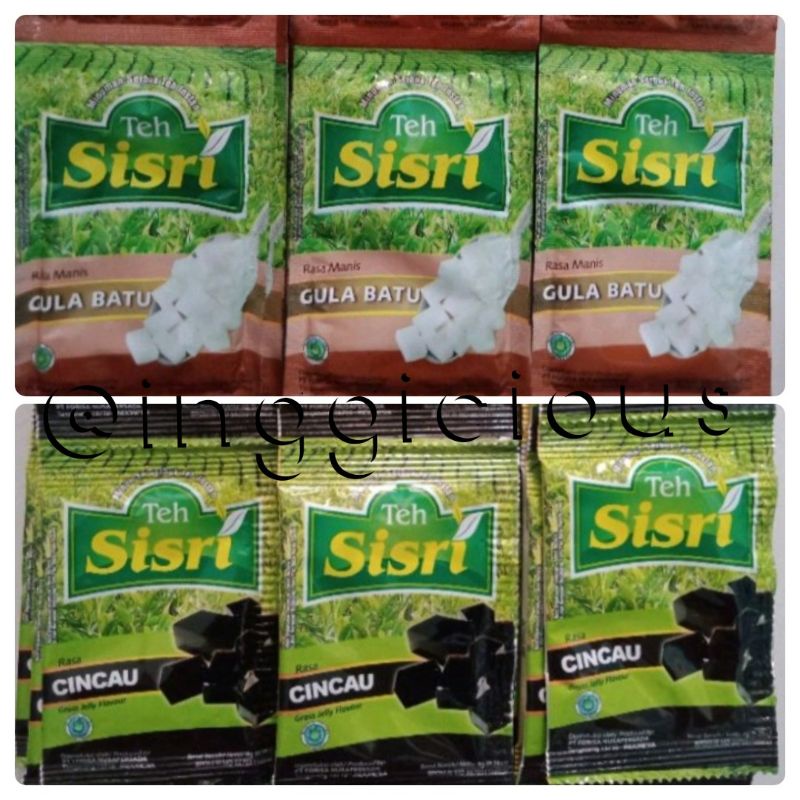 

Minuman Teh Serbuk Instan SISRI Gula Batu renceng Teh Sisri Cincau 8gr (10x8gr)