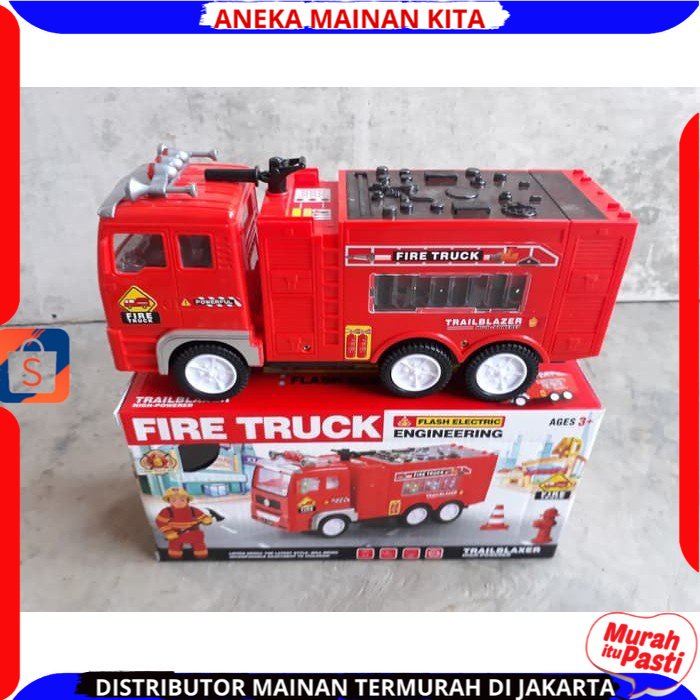 Mainan Anak Mobil Pemadam Kebakaran Bunyi Fire Truck