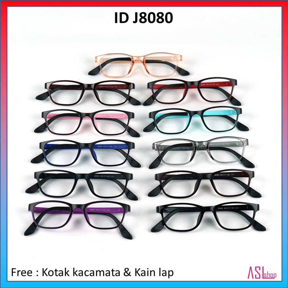 FRAME KACAMATA (J8080) ANAK-ANAK DAN REMAJA + LENSA BLUERAY / PHOTOCROMIC