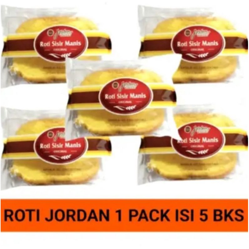 

[HARGA GROSIR] ROTI SISIR MANIS JORDAN BAKERY 1 PACK ISI 5 BUNGKUS