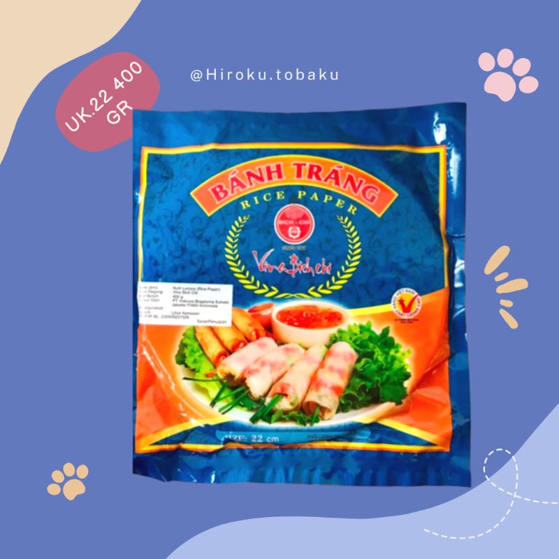 

✨HIROKU✨Banh Trang Rice Paper 400 gr 22 cm | kulit lumpia vietnam | rice paper