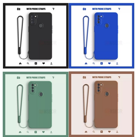 Samsung A11 M11 Casing Tali Silicone Cute Candy Baby Skin Softcase 3D Cover