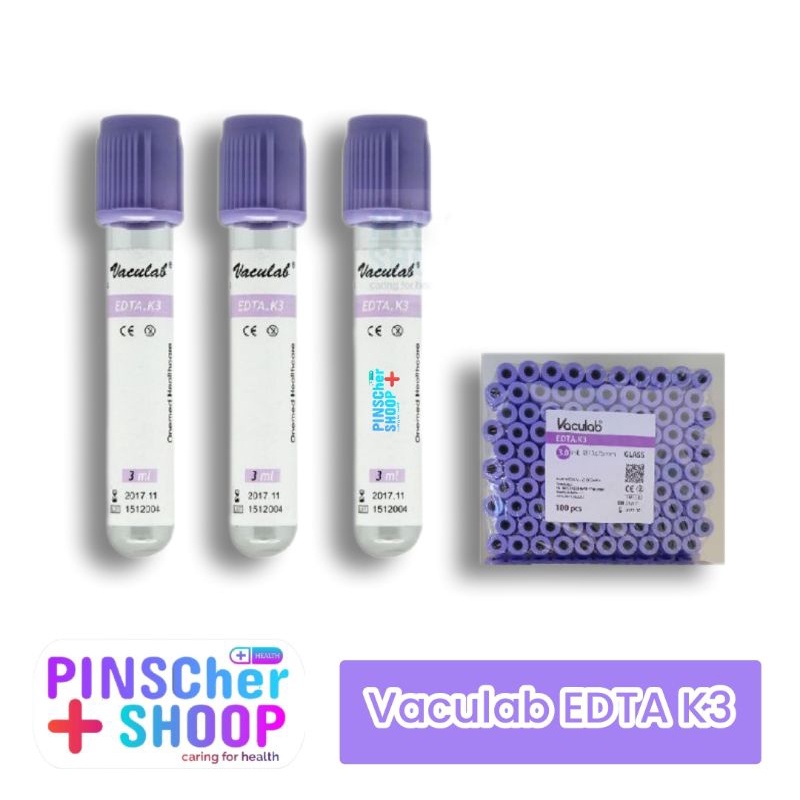 VACULAB TABUNG EDTA (K3) 3 ML PER BOX