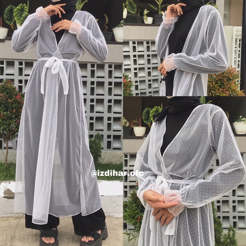 Outerly Basic - outer lace / outer tile / outer panjang / outer brukat / outer tile kondangan / outer brokat kondangan / outer kondangan / outer lengan kerut / outer big size