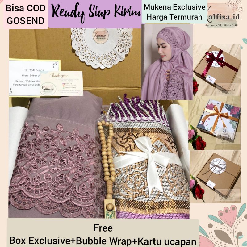 hampers box al dan mukena dewasa lengkap souvenir/wedding/gift /tukar kado