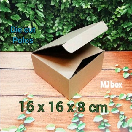 

kardus karton uk, 16x16x8 cm.. box corrugated die cut, untuk packing botol dll
