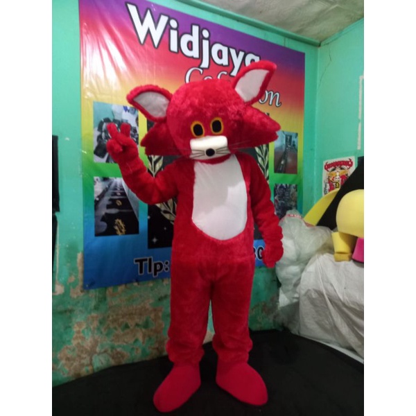 kostum Baju Badut Tom Merah