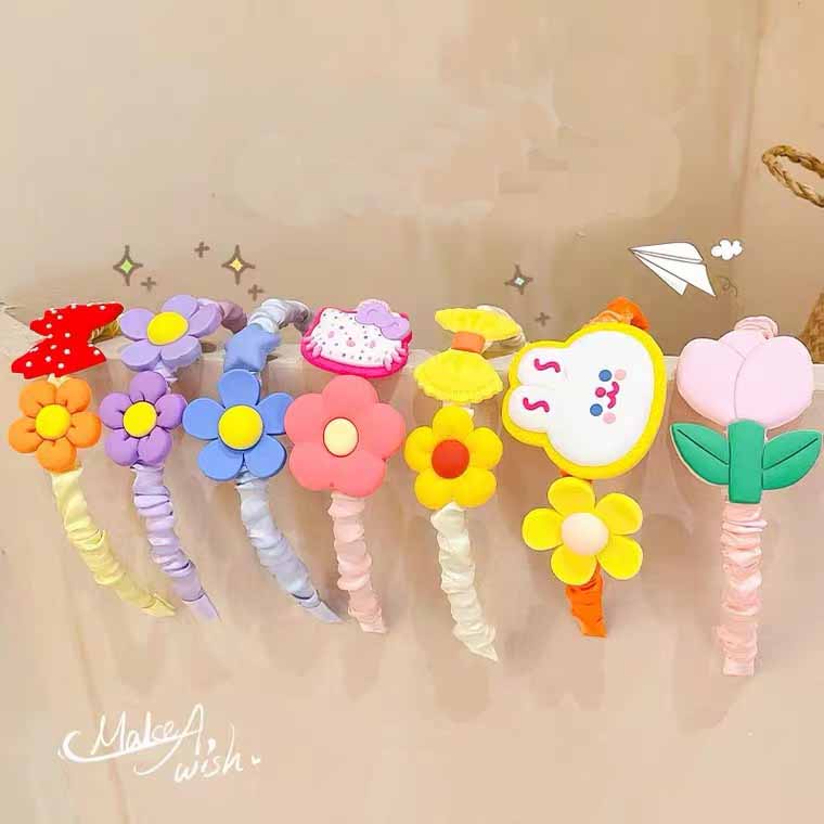 【Happy Baby】F42 Bando Anak Bandana Motif Beruang