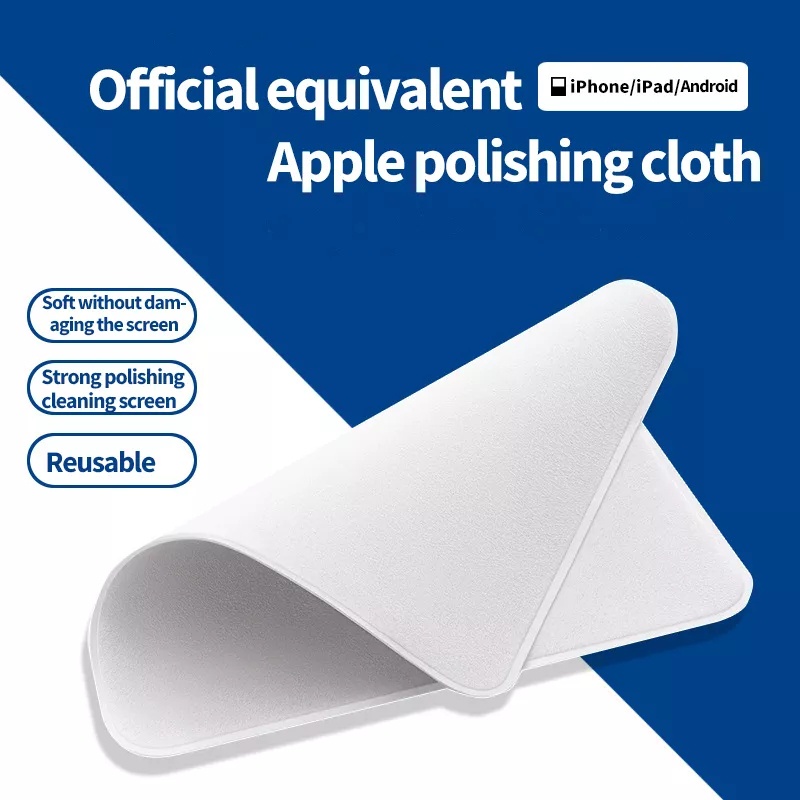 Apel Polishing Cloth Microfiber Kain Microfiber Pembersih Gadget hp android tab laptop