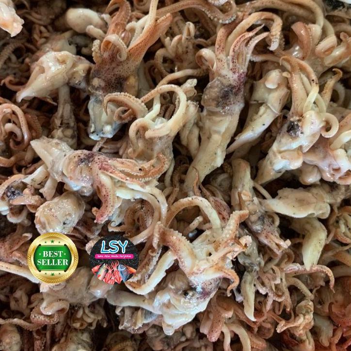 

Stok baru--ikan asin pilihan kepala cumi rebus 250 gram