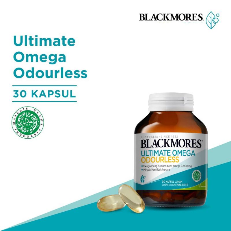 Blackmores Ultimate Omega Odourless Minyak Ikan Tidak Berbau