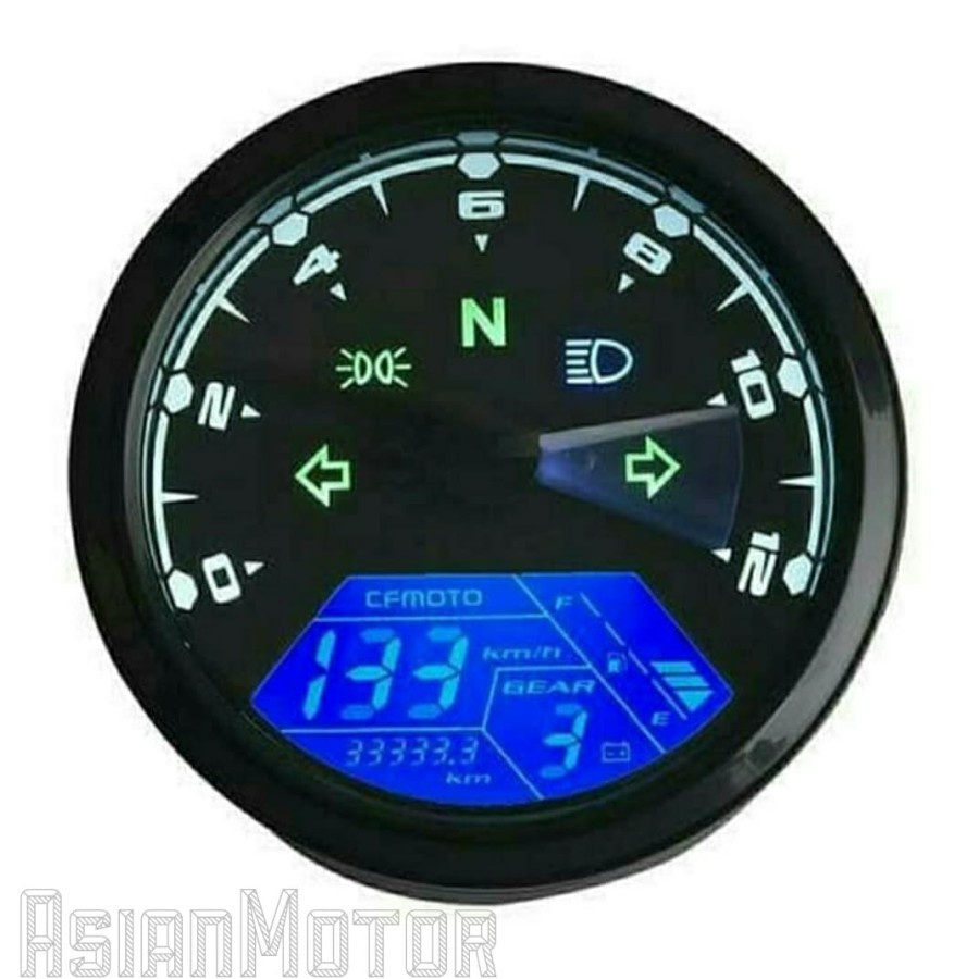 Speedometer Speedo Meter Digital Custom Japstyle Caferacer Spidometer Spido Meter Custom Babon All In One UNIVERSAL