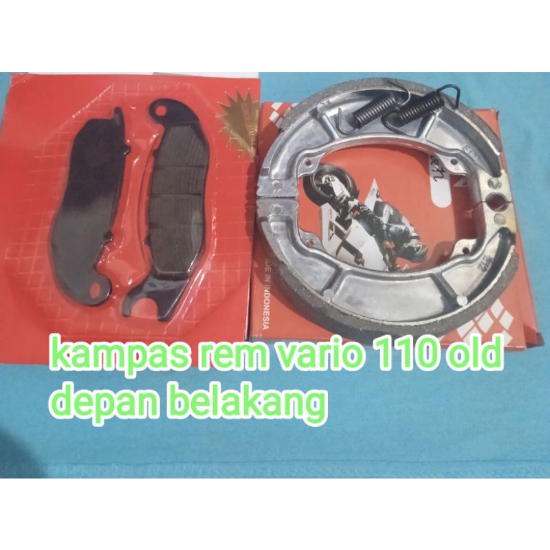 kampas rem depan belakang honda vario 110 old