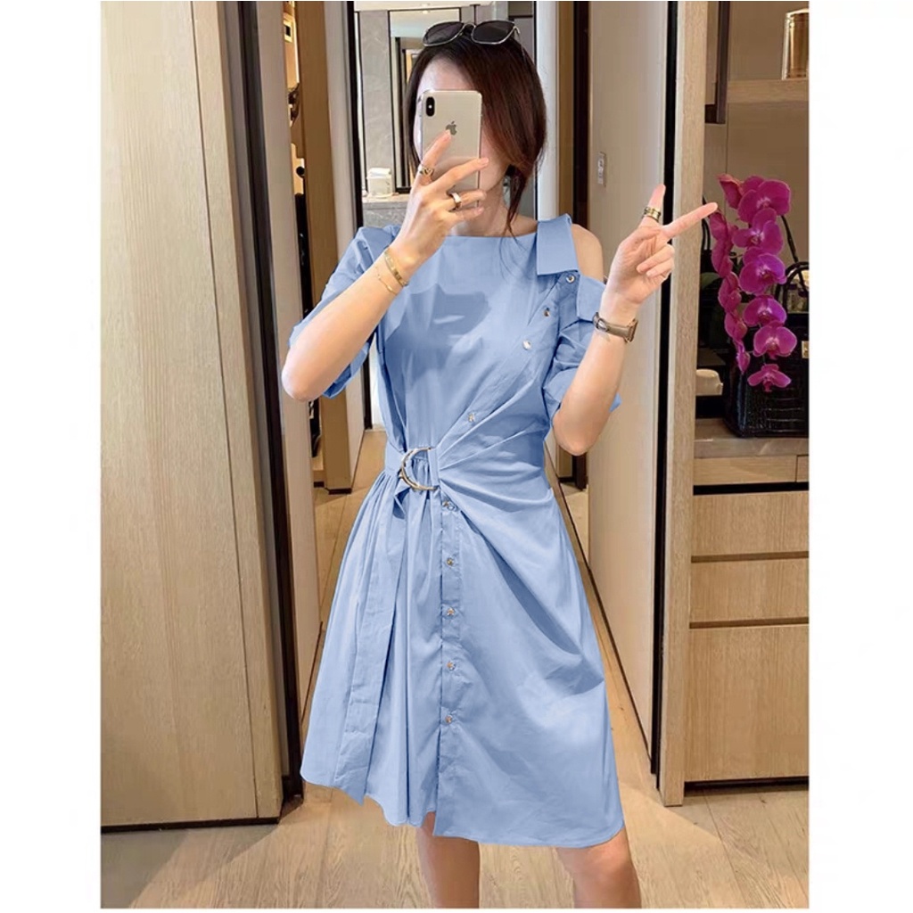 FWG - DRESS DIAN / DRESS WANITA / DRESS KOREA CASUAL DRESS / MIDI DRESS KEKINIAN / DRESS / PAKAIAN WANITA