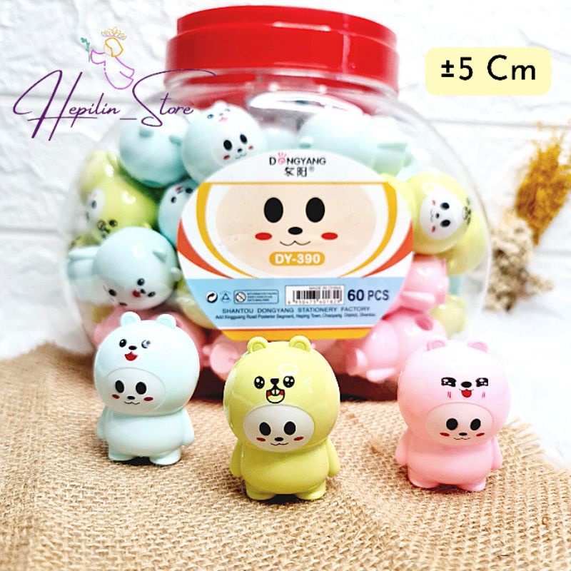 

Rautan 3D Star Boneka , Bear , Deer , Rabbit / Rautan 1 Lubang Fancy 3 dimensi / Ongotan Lucu bisa berdiri / Pencil Sharpener