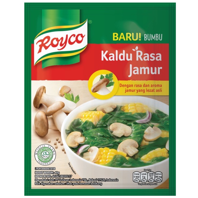 

Royco Bumbu Kaldu Jamur 2 x 40 gr