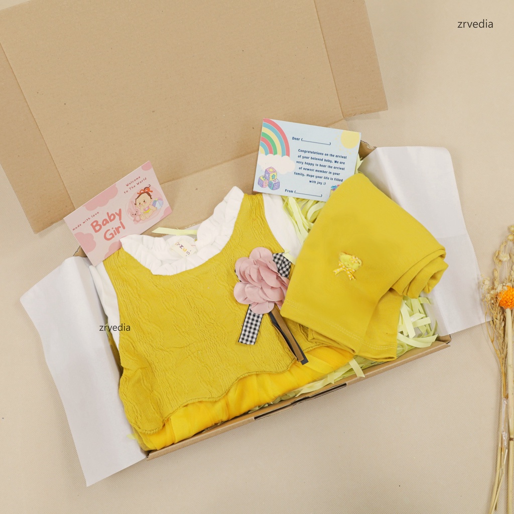 [BRAVE] Hampers Baby Girl 0-30 Bulan / Kado Lahiran Bayi Perempuan Bulan Hadiah New Born Gift Dress