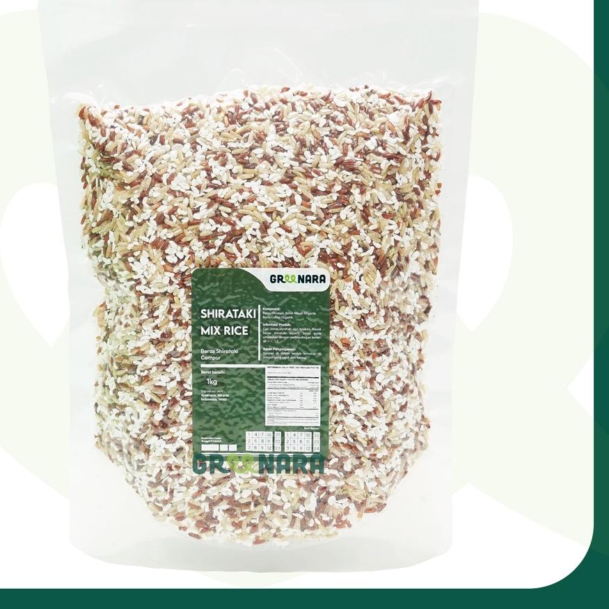 

limited Edition✔️Shirataki Mix Rice 1Kg / Shirataki mix Beras Merah , Coklat Organik|KD2